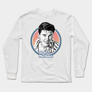 Ricky Nelson // 50s Retro Rock & Roll Aesthetic Long Sleeve T-Shirt